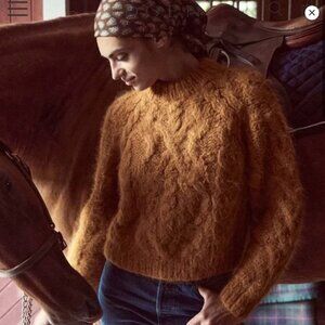 Doen Anika Sweater S in Bright Pumpkin